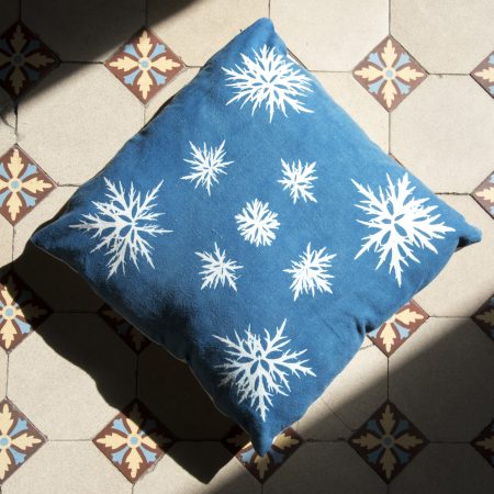 Coussin Collection ROSACE Bouton d'or 2