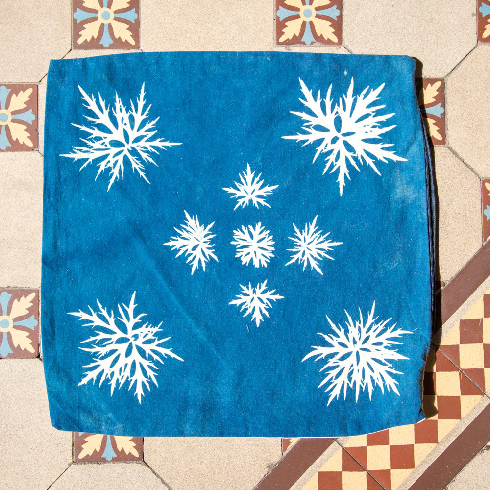 Coussin Collection ROSACE Bouton d'or 13