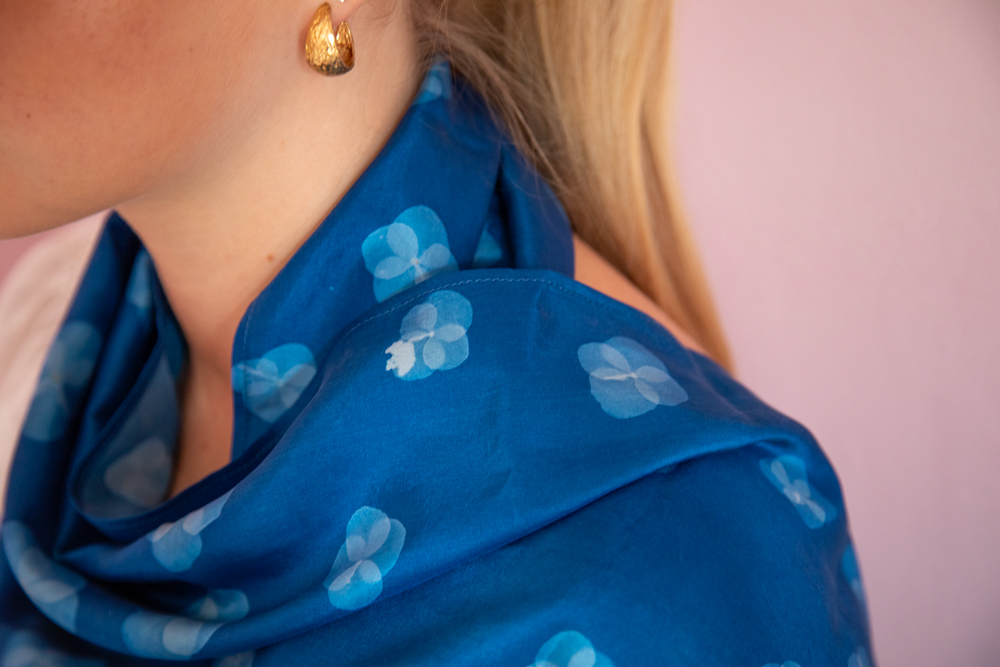 FOULARD Collection Végétale Hortensia 2 – Image 7